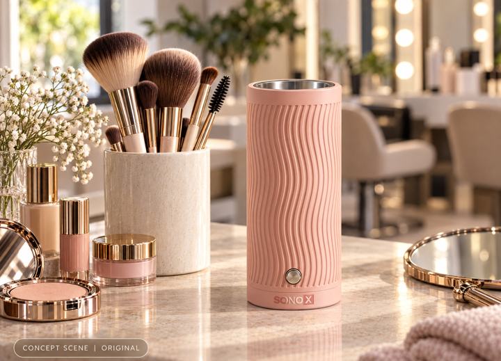 Concept image: Makeup and beauty brushes